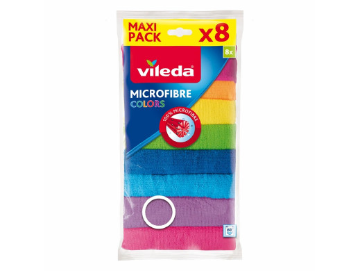 Zestaw 8 ściereczek Vileda Mikrofibra Colors
