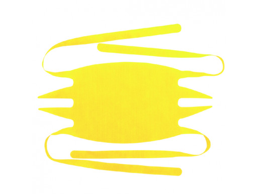 Maseczki jednorazowe wiązane 25szt żółte