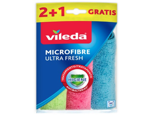Zestaw 3 ściereczek Vileda Mikrofibra Ultra Fresh