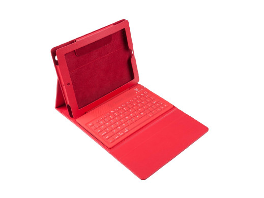Pokrowiec na tablet 9.7" z klawiaturą Bluetooth czerwony