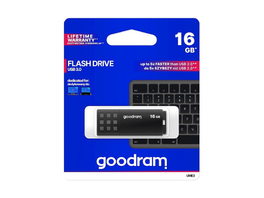 Pendrive 16GB USB 3.0 czarno UME3 Goodram 