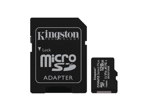 Karta pamięci 128GB microSD + adapter canvas Kingston