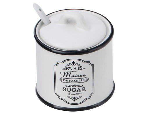 Cukiernica ceramiczna z łyżeczką Maestro Paris Maison