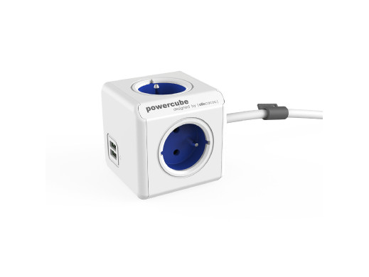 Przedłużacz PowerCube Extended USB 1,5m niebieski