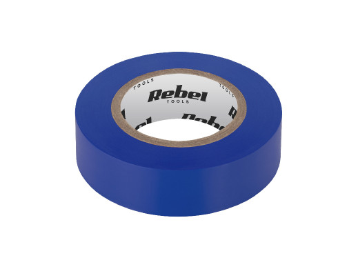 Taśma izolacyjna klejąca REBEL (0,13 mm x 19 mm x 20 yd) niebieska