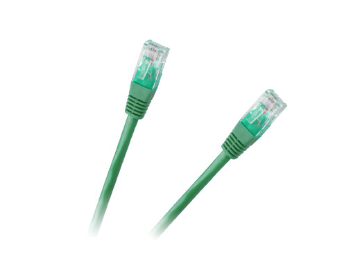 Patchcord kabel UTP 8c wtyk-wtyk 1.5m CCA zielony