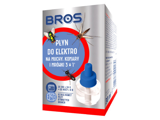 Płyn do urządzenia Bros Elektro 3w1 na muchy, komary, mrówki