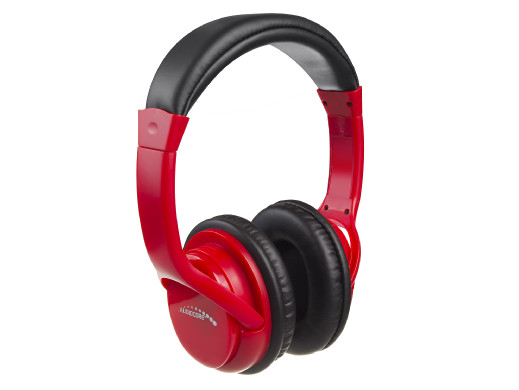 Bezprzewodowe słuchawki nauszne bluetooth V5.1 Audiocore, 200mAh, czas pracy 3-4h, czas ładowania 1-2h, AC720 R czerwone
