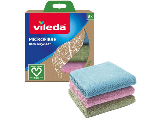 Zestaw 3 ścierek Vileda Mikrofibra 100% Recycled