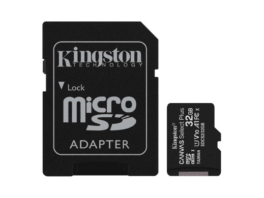 Karta pamięci 32Gb mikroSD + adapter SD class 10 UHS-I Kingston