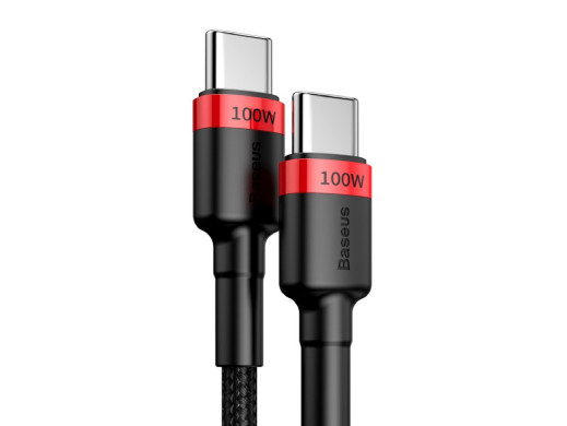 Przewód, kabel USB-C wtyk-wtyk 2m CATKLF-AL91 Quick Charge 3.0 100W Baseus Cafule