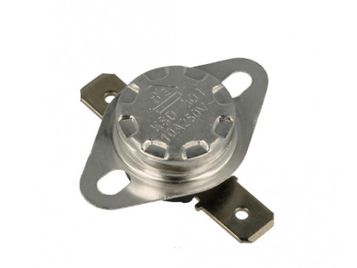 Termostat bimetaliczny KSD301B-90C 90C 16A 250V AC fi 16x12mm z uchwytem metal NC