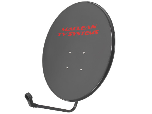 Antena satelitarna Maclean TV System, stal fosforowana, grafit, 90cm, MCTV-929