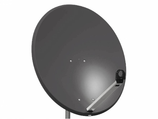 Antena satelitarna 80cm PF80 Tele system grafitowa