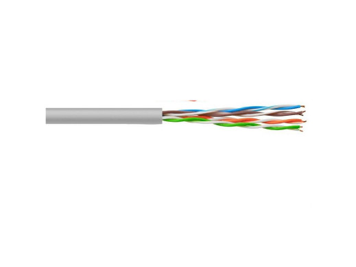 Kabel skrętka UTP cat6e CCu 1m premium szary Digisat