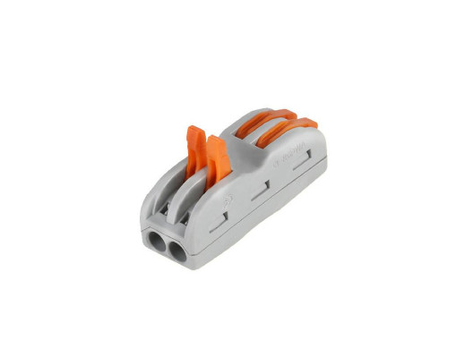 Szybkozłącze 2x 0,8-2,5mm2 typ 422 dwustronna 2 pin prądowe WAGO linka