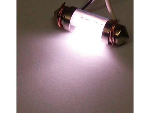 Żarówka LED walcowa C5W 36mm zimny biały 12V FT11X36-6W