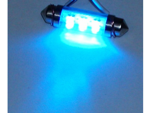 Dioda LED samochodowa FT10X42-6B niebieska wewnętrzna