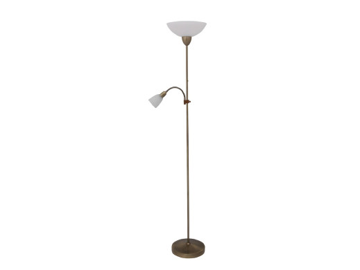 Lampa Pearl clas floor lampE27 60W+E14 40Wbron