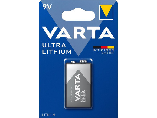 1x Bateria R-9V 6LR61 L522 CRV9 9V Lithum ultra Varta Energy