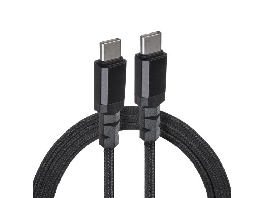Kabel 2 x USB-C 100W Maclean, wspierający PD, przesył danych do 10Gbps, 5A, czarny, dł. 1m, MCE491