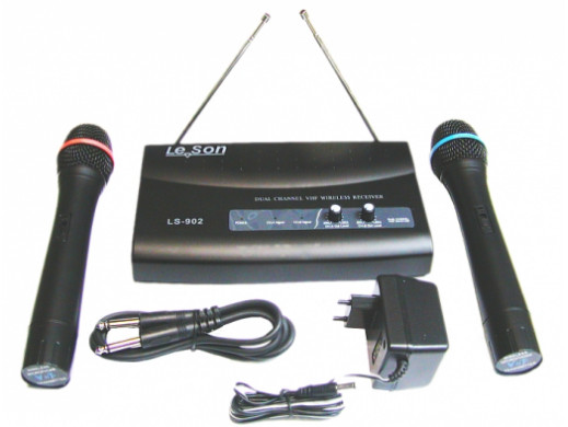 Mikrofon bezprzewodowy LS-902 dwukanałowy