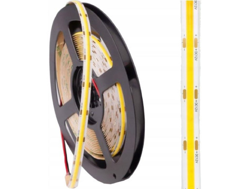 Taśma LED 8mm COB neutralny odcinek 2,5cm 12V 45W 4000K Ecolight