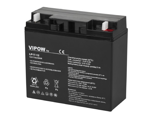 Akumulator żelowy 12V 17Ah Vipow