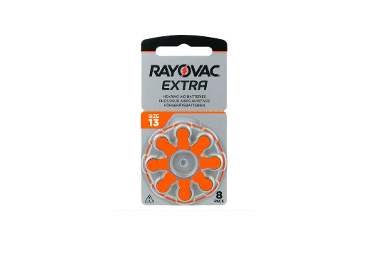 8x Bateria do aparatu słuchowego PR13 PR48 13 Rayovac Extra