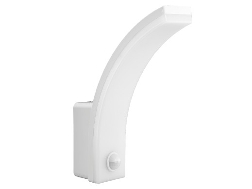 Lampa LED z czujnikiem ruchu Maclean, czujnik ruchu PIR, kolor biały, 20W, IP65, 2000lm, barwa neutralna biała (4000K) MCE512 W