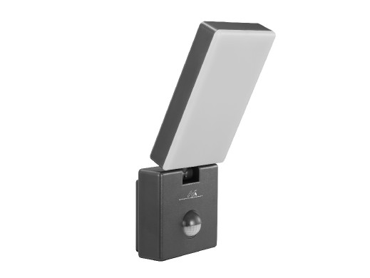 Lampa LED z czujnikiem ruchu Maclean, czujnik ruchu PIR, kolor szary, 10W, IP65, 800lm, barwa neutralna biała (4000K) MCE516 GR