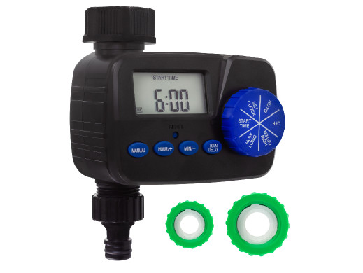 Elektroniczny sterownik nawadniania GreenBlue, programator, zasilanie 2x1,5V AA, GB390