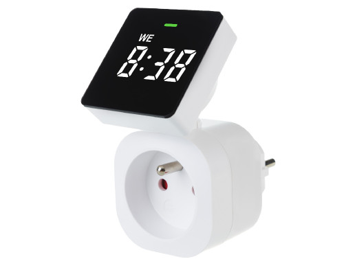 Włącznik czasowy - timer cyfrowy GreenBlue,  max. obciążenie 16A, IP20, GB610 E