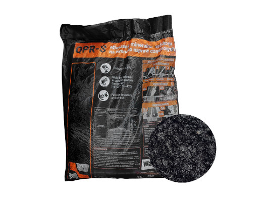 MIESZANKA MINERALNO-ASFALTOWA QPR-S (asfalt na zimno), Budomex Bis, worek 25 kg