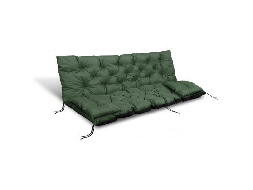 ZESTAW OGRODOWY 120x60x50CM + 2 PODUSZKI 42X42 CM ZIELONY