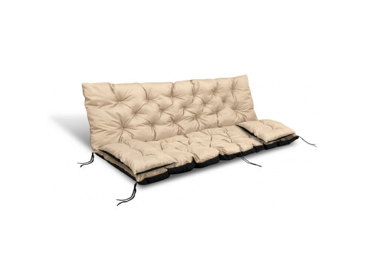 ZESTAW OGRODOWY 150x60x50CM + 2 PODUSZKI 42X42 CM BEŻOWY