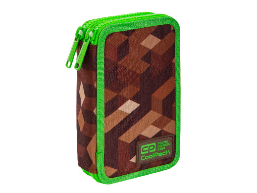Piórnik z wyposażeniem CoolPack City Jungle, solidny, pojemny C66199/F