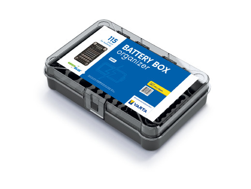 Organizer na baterie GreenBlue Varta Box GB189