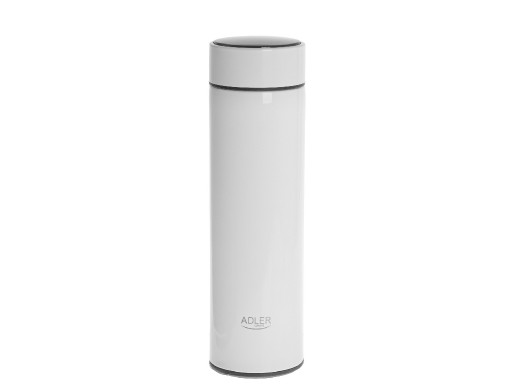 Termos LED 473ml biały, Adler, AD 4506 