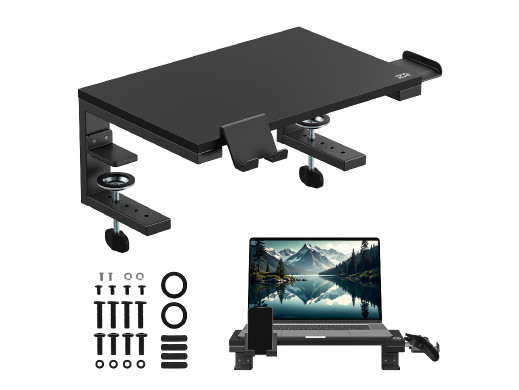 Podstawka pod laptop / monitor Ergo Office, max. obciążenie 20kg, dla przekąt. 13-32", czarna, ER-303 B