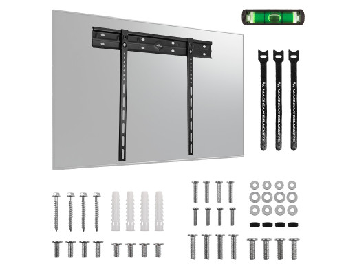 Ultra płaski uchwyt ścienny do TV Maclean, 40-85", max VESA 600x400, obciążenie do 80kg, MC-123