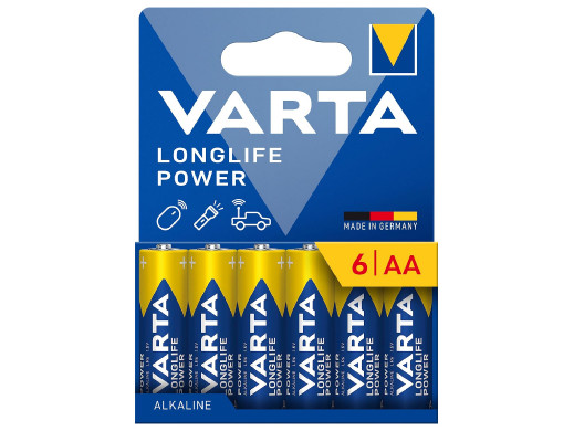 6x bateria R-06 R06 AA LR06 1,5V VARTA Longlife Power alkaiczna