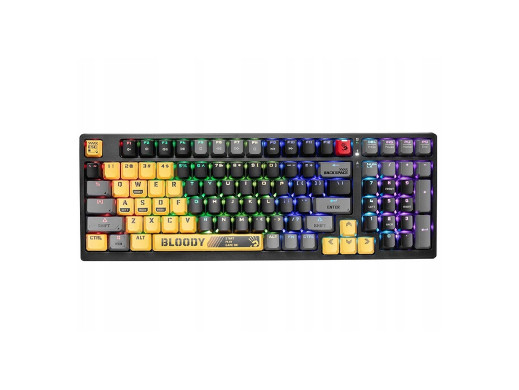 Klawiatura mechaniczna A4TECH BLOODY S98 USB Sports Lime (BLMS Red Plus Switches)