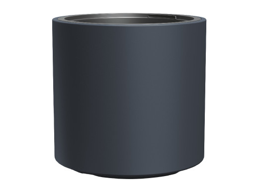 Doniczka mrozoodporna HEOS, Antracytowa, Z wkładem, Pojemność 10 L, DBHER300