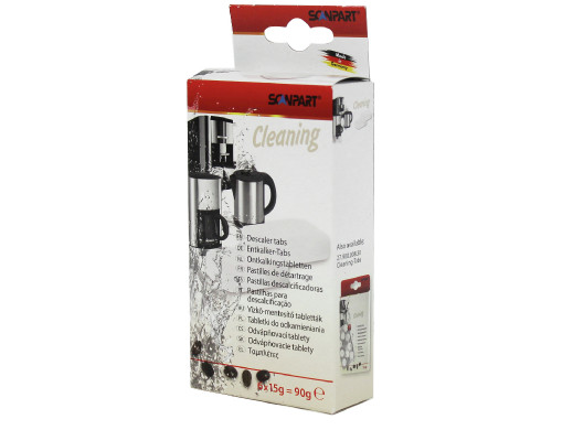 6 tabletek do odkamieniania automatów do kawy itp
