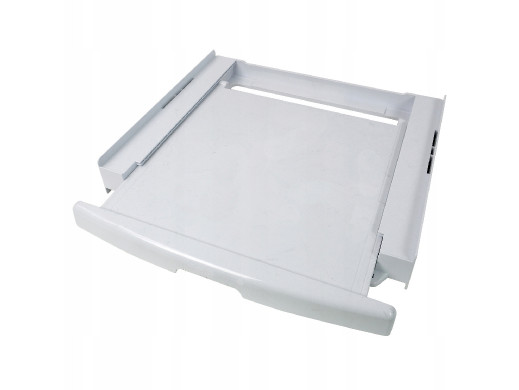 Łącznik pralko-suszarka z szufladą i pasem,  biały