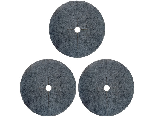 Zestaw krążków antychwastowych 3 szt. - 50 cm, szary 