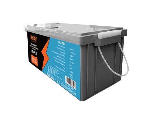 Akumulator Litowo-Żelazowo-Fosforanowy LiFePo4 Lexton, Z układem BMS, 12,8V, 200Ah, LXLFP200