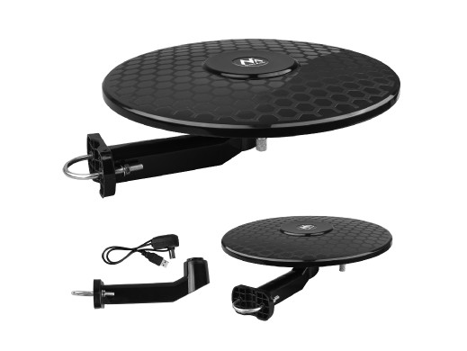 Antena wielokierunkowa DVB-T/T2 HEVC Maclean, aktywna, standard, USB 5V, MCTV-102