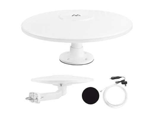 Antena wielokierunkowa DVB-T/T2 HEVC Maclean, aktywna, camper, 12V, MCTV-103